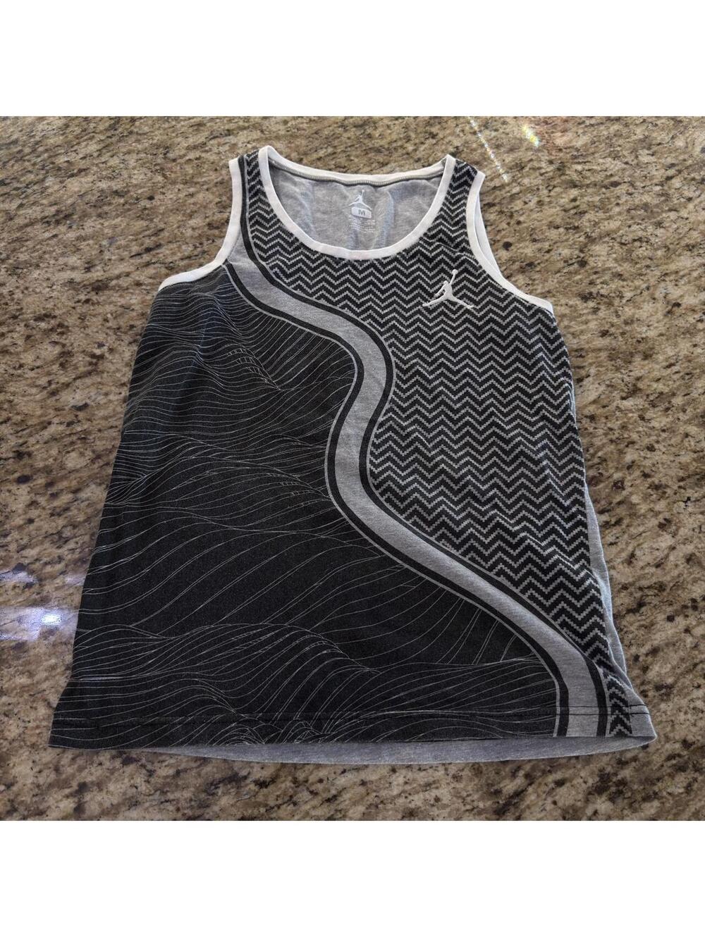 Jordan Kid's Grey and Black Vests-tanks-cami